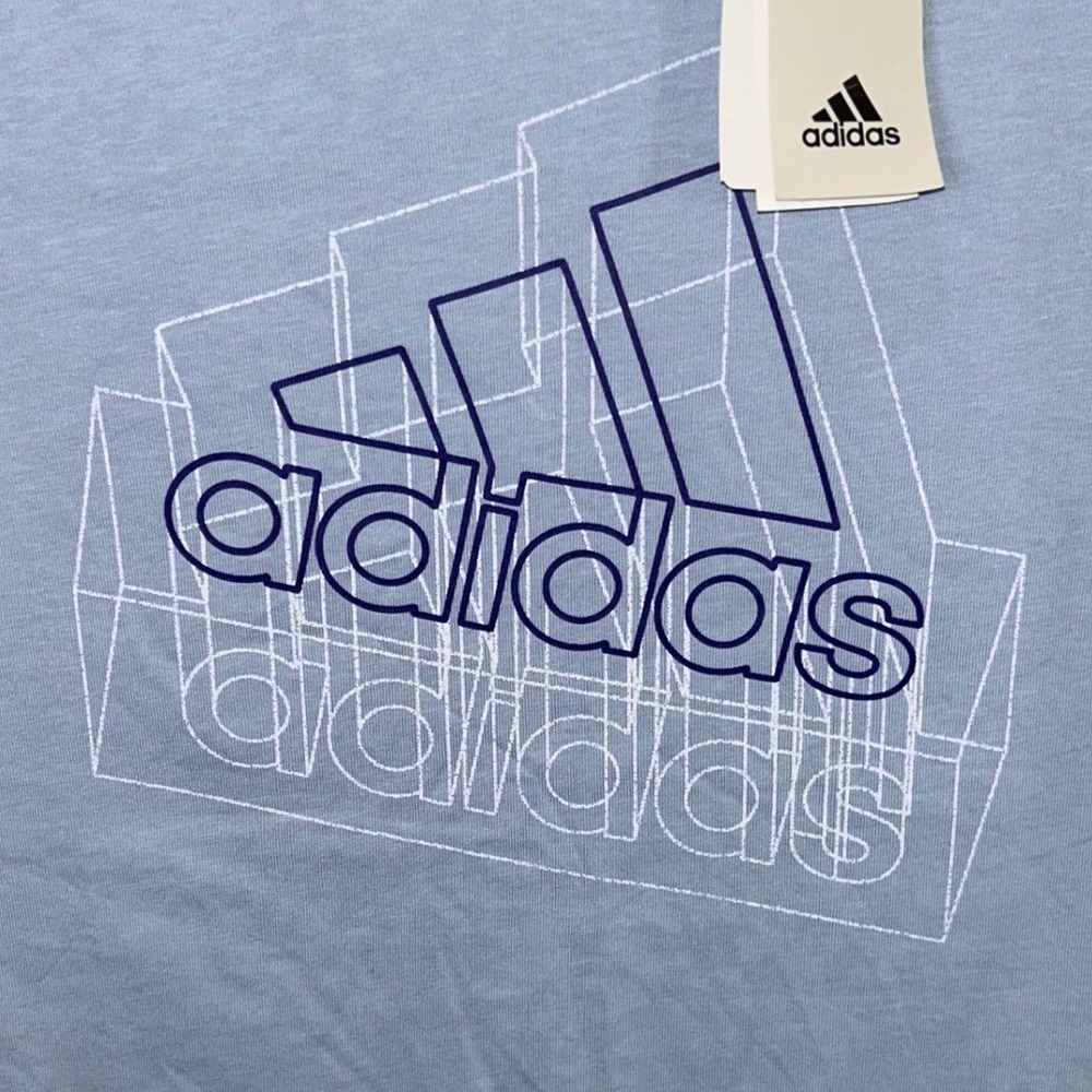 Adidas Mens M Tech BOS T-Shirt Multi Sport Multi Deporte Wonder‎ Blue